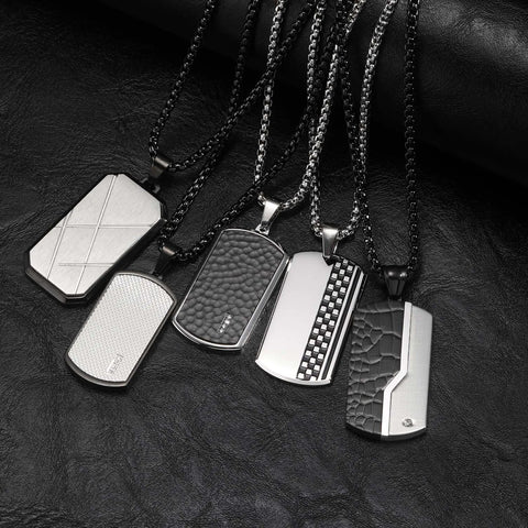 pendant chain length guide for men dogtag variants