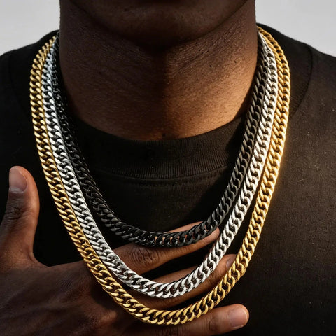 Silver Miami Cuban chain necklace — the top Father's Day jewelry under 100 gift pick