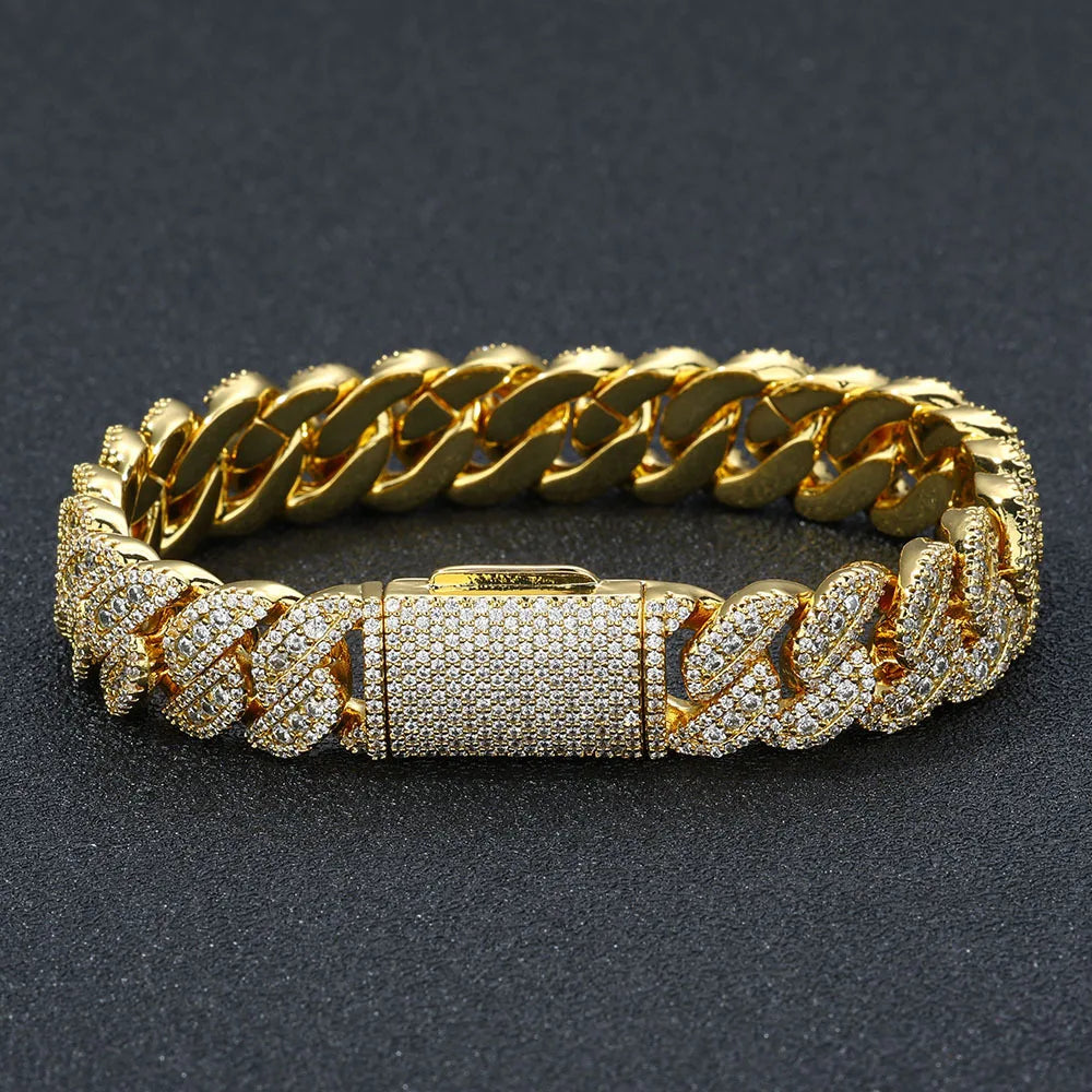 Iced-out 24K gold Cuban link &mdash; a smart Black Friday jewelry deal &mdash; DRIPLORE