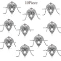 1/5/10 Piece Surgical Stainless Steel Heart Shape Pendant Ouija Board Planchette Necklace Cain Fashion Jewelry