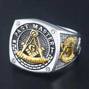 Ancient Past Master Mason Blue Lodge Masonic Signet Silver Ring