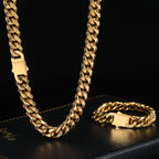 Stainless Steel Cuban Chain Necklace Miami 8/10/12MM