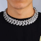 Hip Hop Jewelry Men Iced Out Chains Big Heavy 25mm Six Rows Cz Stone Cuban Link Chain High Quality Bling Necklace ﻿