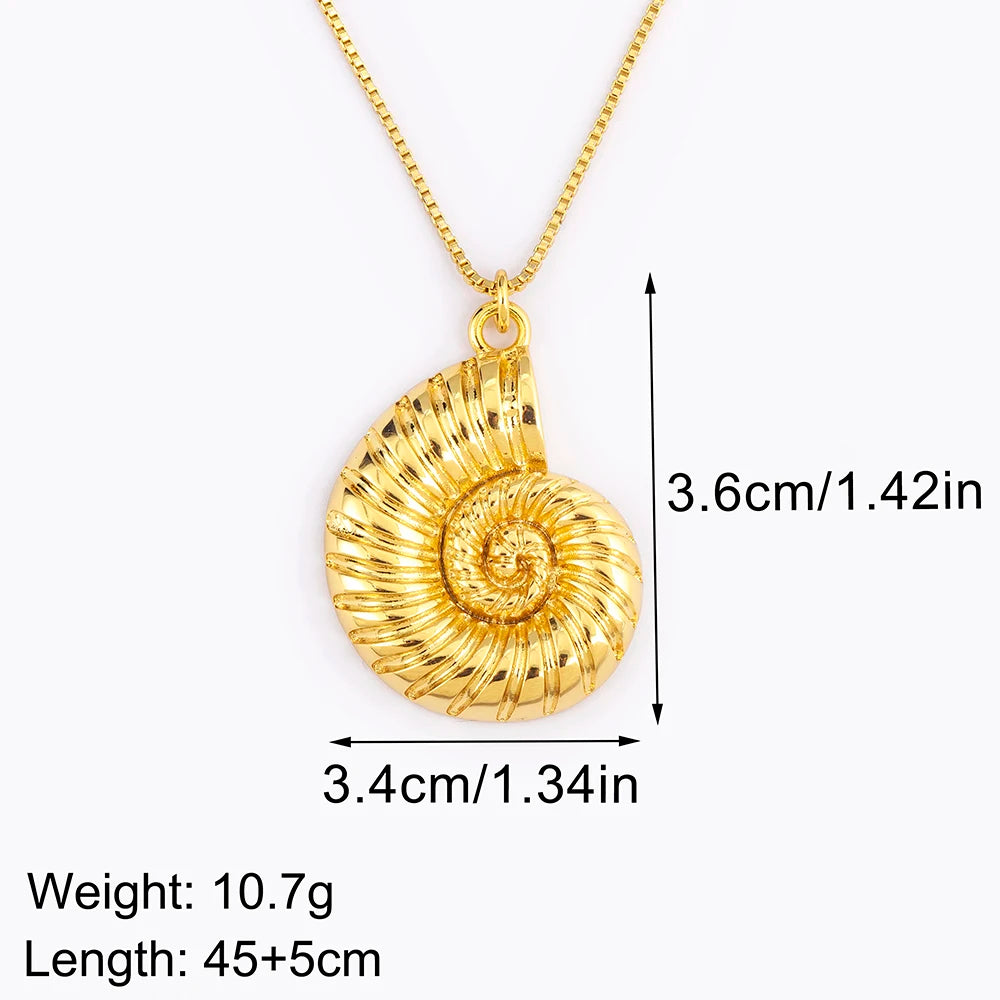 Shell Charm Pendant Necklace