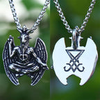 Gothic Satan Goat Stainless Steel Pendant Necklace