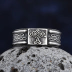 Viking Githic Style Stainless Steel Celtics Knot Ring Men Nordic Trinity Wedding Rings Womens Band  Jewelry Boyfriend Gift