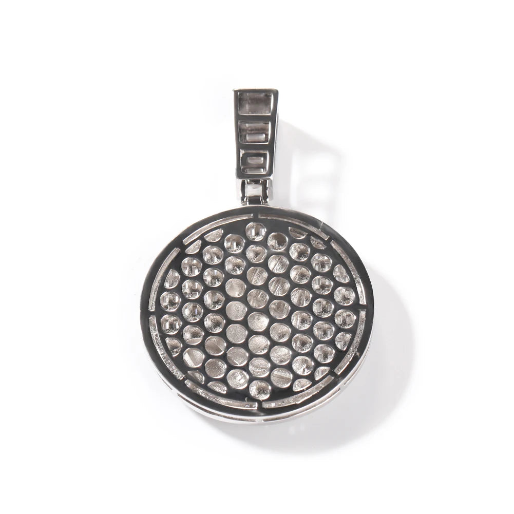 Iced Out Praying Hands Medallion Pendant