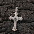 THE BLING KING Shiny Bundled Cross Pendant Necklace For Men Trendy Christian Jesus Cubic Zirconia Choker Rock Party