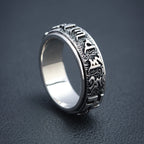 Buddhist Spinner Ring — 925 Silver