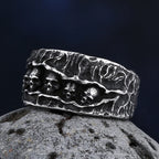 2023 New Gothic Retro Men Skull Ring 316L Stainless Steel Rings For Men Party Punk Biker Jewelry Boyfriend Gifts Male Bijoux