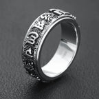 Buddhist Spinner Ring — 925 Silver