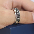 Buddhist Spinner Ring — 925 Silver