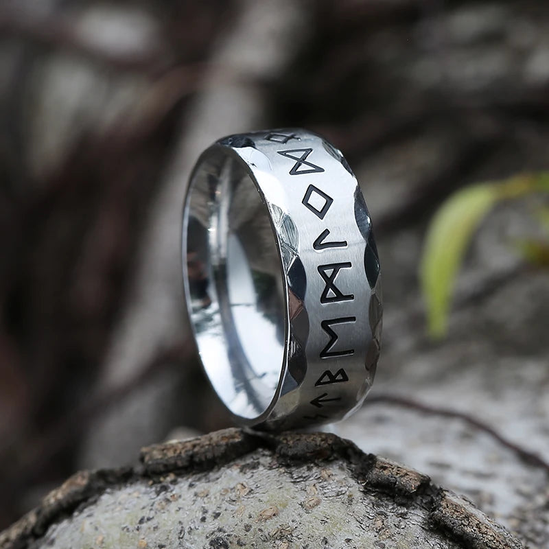 Viking Githic Style Stainless Steel Celtics Knot Ring Men Nordic Trinity Wedding Rings Womens Band  Jewelry Boyfriend Gift