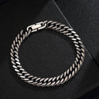 Cuban Link Bracelet Men’s Stainless Steel Chain Bracelet, Cuban Men Jewelry, Gift for Him