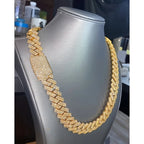 Cuban Chain Necklace - Heavy Duty moissanite Tennis Necklace | Suitable For Boyfriends, Fathers, Ideal For Valentine's, Christma