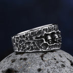 2023 New Gothic Retro Men Skull Ring 316L Stainless Steel Rings For Men Party Punk Biker Jewelry Boyfriend Gifts Male Bijoux