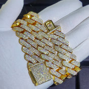 Iced Out Stainless Steel Cuban Chain 20MM