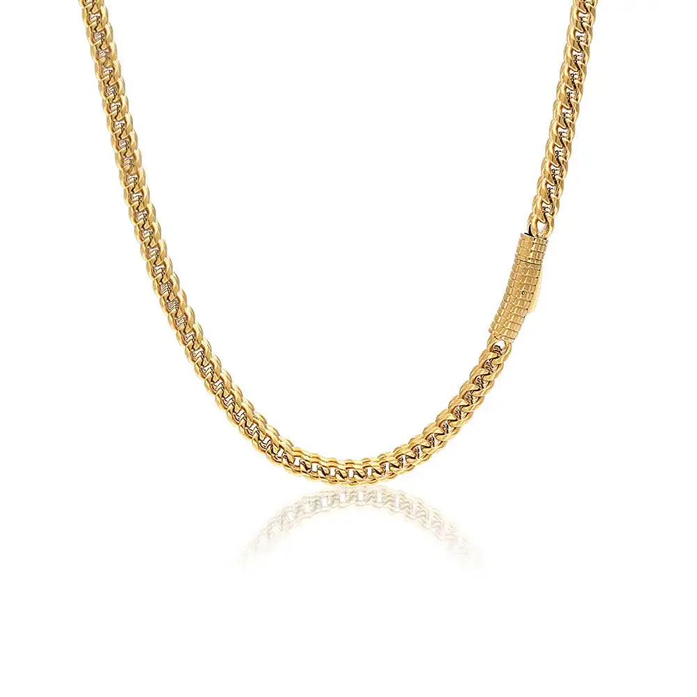 Stainless Steel Franco Chain Necklace 6MM Classic
