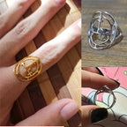LIKGREAT Sigil Of Lilith Stainless Steel Ring Queen of the Night Solomon Magic Protection Amulet Ring Jewelry Gift for Women Men