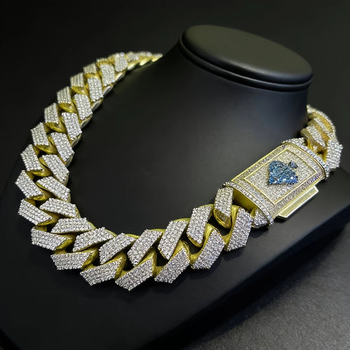 15MM Miami Cuban Chain Necklace Gold — Heavy Duty