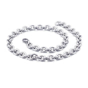 Gold-Tone O Chain Necklace — 8mm Stainless Steel