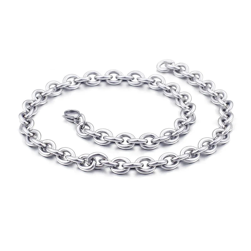 Gold-Tone O Chain Necklace — 8mm