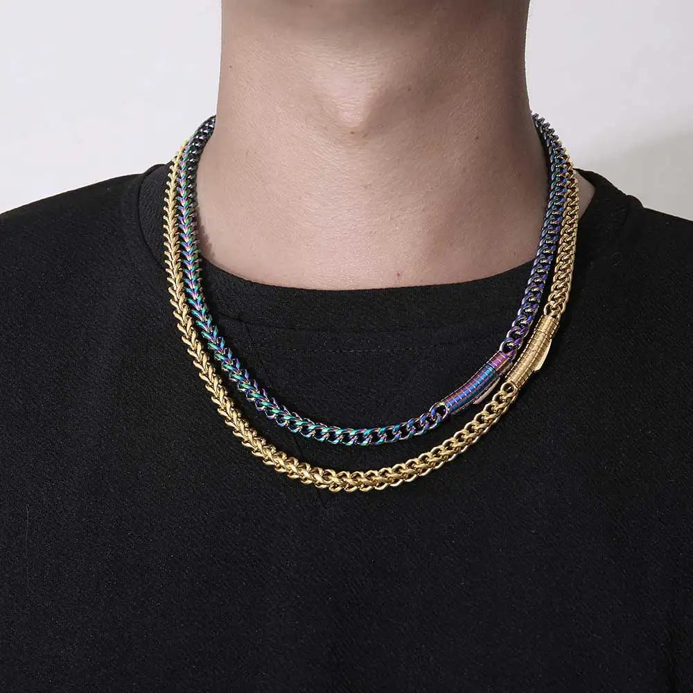 Stainless Steel Franco Chain Necklace 6MM Classic