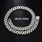 Gold Color Cuban Chain Watch for Men,Hip Hop Miami Curb,Iced Out Paved Rhinestones,Bling Rapper Necklace