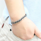 Cuban Link Bracelet Men’s Stainless Steel Chain Bracelet, Cuban Men Jewelry, Gift for Him