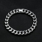 Width 8/10MM 316L Titanium Steel Cuban Chain Bracelet Fashion Men's Stainless Steel Link Bracelet Father Boyfriend Gift