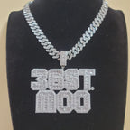 Custom Square Baguettecz Name Pendant Personalized Number Or Letter Necklace Chain For Him Her Birthday Gifts Hip Hop