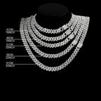 Iced Out Double-Drain Cuban Necklace 20-Inch