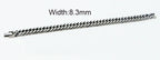 Cuban Link Bracelet Men’s Stainless Steel Chain Bracelet, Cuban Men Jewelry, Gift for Him