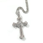 THE BLING KING Shiny Bundled Cross Pendant Necklace For Men Trendy Christian Jesus Cubic Zirconia Choker Rock Party