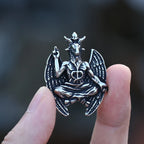 Gothic Satan Goat Stainless Steel Pendant Necklace