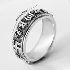 Buddhist Spinner Ring — 925 Silver