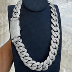 Iced Out Cuban Link Necklace 15mm — Gold