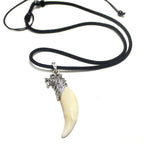 Wolf Tooth Necklace Man Brave Real Tooth Pendant Punk Rock Wild Accessories Classic Jewelry