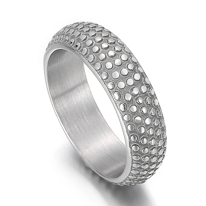 Kalen Punk 316L Stainless Steel Men's Ring Skull Finger Rings Fashion Biker Party Jewelry Round Anillos Accessories Size 8-12