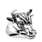 5 Styles Vintage Punk Wind Wolf Bull Ring Lizard Spartan Mask Rings Rock Hip Hop Men's Ring Jewelry Drop Shipping