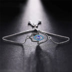 Iced Out Hamsa Copper Bracelet — Adjustable