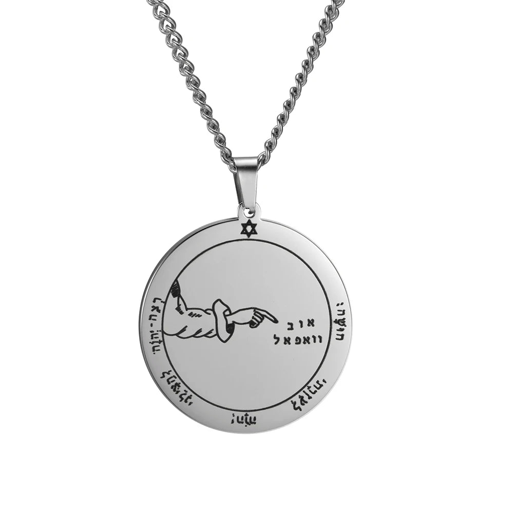 Key of Solomon Pentacle Pendant — Stainless Steel