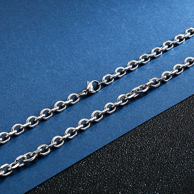 Cuban O-Link Chain Necklace 6mm — Stainless Steel