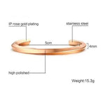 Silver Mobius Cuff Bangle Bracelet — Stainless Steel