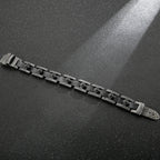 Ghost Skull Head Shaped Men's Leather Bracelets With Belt Buckle Stainless Steel On Hand Bands For Men Male Wristbands