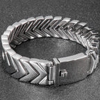 Punk Snake Bone Style Bracelet Men Heavy Quality Polished Stainless Steel Men's Bracelets & Bangles 2021 Birthday Gifts