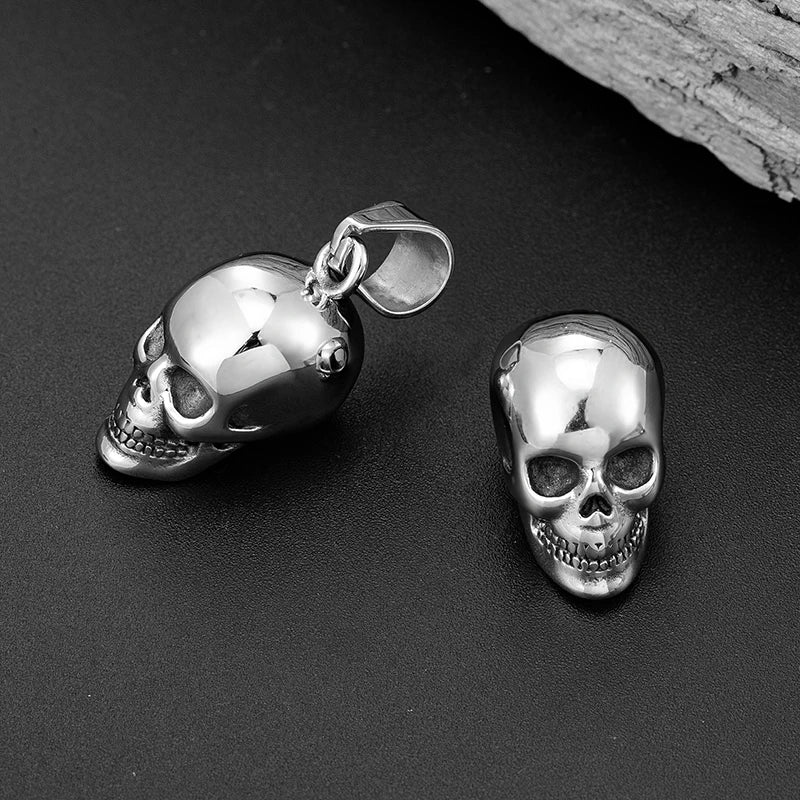 Gothic Skull Stainless Steel Pendant Necklace