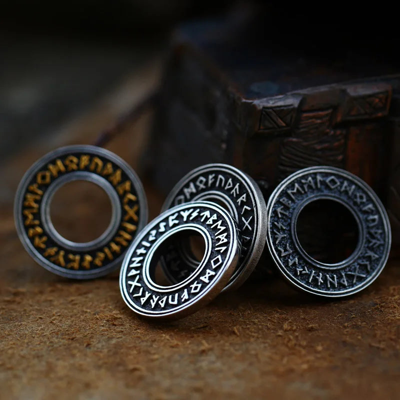 BEIER Norse Vikings Pendant Necklace Valknut Raven RUNE PENDANT Knot Viking Amulet Pendant Necklace Nordic Talisman BP8-105