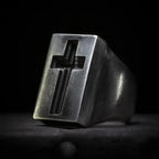 Christmas Goth Cross Ring Men Rings Punk Hip Hop for Boyfriend Male Stainless Steel Jewelry Creativity Gift Wholesale OSR608