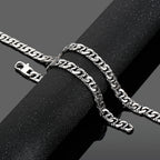 9MM Stainless Steel Chain Men's Bracelets On Hand Necklace For Men Chokers Length Adjustable Fashion Male Iron
